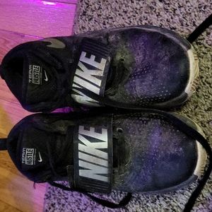 Nuke black and silver Boys size 6.5 sneakers used